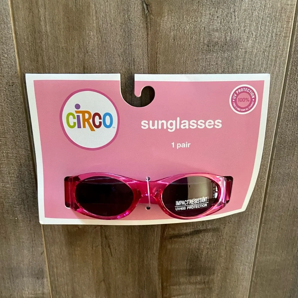 Circo Baby Toddler Sunglasses in Pink w/Flexible Adjustable Band UV Protecting